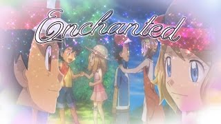 Enchanted AMV  Ash and Serena Amourshipping  200 Sub Special [upl. by Tildy]