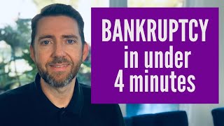 Everything About Bankruptcy In 4 Minutes [upl. by Akcirahs]