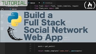 Full stack Python Flask tutorial  Build a social network [upl. by Adirf]