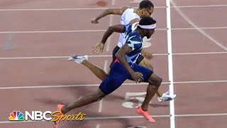 PHOTO FINISH Bednarek vs De Grasse 200m battle goes to the line in Doha  NBC Sports [upl. by Ashwell]