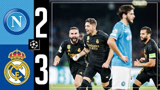 Napoli 23 Real Madrid  HIGHLIGHTS  Champions League [upl. by Stulin]