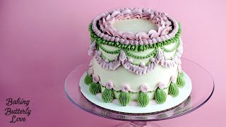 5 Tips for Decorating a Perfectly Vintage Cake  Buttercream Piping Techniques [upl. by Faust]