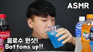 음료수 원샷 Bottoms up Drink 리얼사운드 먹방 Mukbang ASMR DoNam ENG 도남이먹방 [upl. by Fawne]