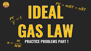 Ideal Gas Law Practice Problems Part 1 [upl. by Magan]