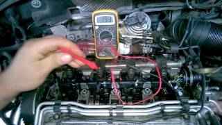 VW PASSAT B6 20 16v TDI diagnostyka pompowtryskiwaczy  diagnostics unit injector [upl. by Silado]