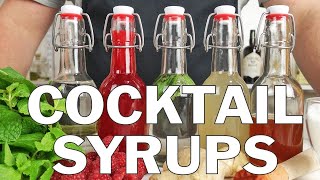 5 x Essential syrups for making cocktails [upl. by Lucio684]