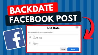 How to Backdate a Facebook Post UPDATED [upl. by Irami]