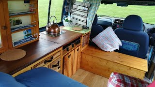 Beautiful 2002 Fiat Doblo Micro camper van natural wood conversion [upl. by Annekim774]