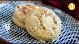 British Crumpets and Strawberry Jam Recipe [upl. by Macdougall]