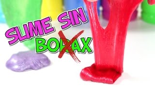 Como hacer SLIME SIN BORAX NI DETERGENTE [upl. by Esmaria85]