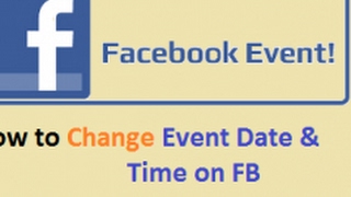 How to Change Facebook Event Date and Time [upl. by Vorfeld]