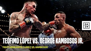 FIGHT HIGHLIGHTS  Teófimo López vs George Kambosos Jr [upl. by Lachman650]