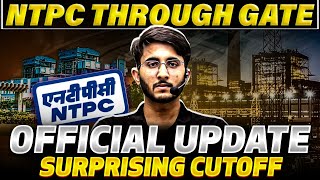 NTPC Through GATE  Official Update  Cutoff Analysis  Complete Details [upl. by Goer]