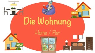 Die Wohnung  Mein Haus  Zimmer  Deutsch lernen  German Hause  Almanca Evin Bölümleri  Adjektiv [upl. by Yelnik]