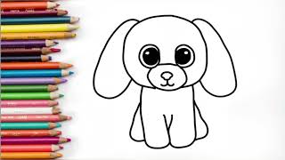 Comment dessiner un chien facile [upl. by Hamner]