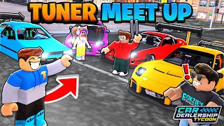 I Hosted A CUSTOM TUNER CAR SHOW In Roblox CDT [upl. by Nilra]