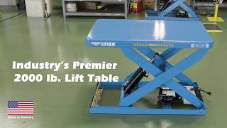 Electric Hydraulic Scissor Lift Tables  Lift2K Lift3K Lift5K from Bishamon [upl. by Croix]