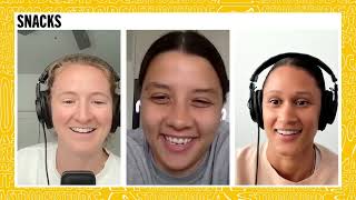 Sam Kerr gets quotpeppered with questionsquot on everything from laundry to Kristie Mewis  SNACKS [upl. by Waverly]