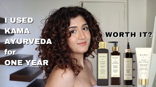 I tried Kama Ayurveda Bringadi Range for ONE YEAR  1 year REVIEW [upl. by Annaillil]