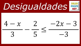 DESIGUALDADES LINEALES  Ejercicio 2 [upl. by Maram]