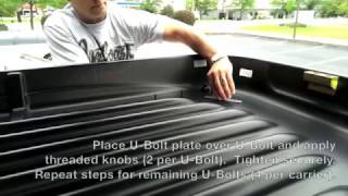 XCargo Car Top Carrier  UBolt Mounting Installation [upl. by Nilhsa]