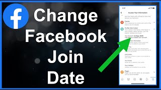 How To Change Facebook Join Date [upl. by Ateekahs133]