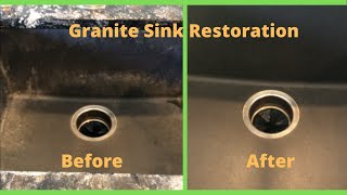 How to Restore Black Granite Sinks [upl. by Ardni]