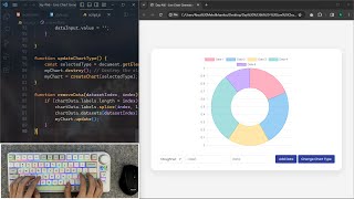 ASMR Programming  Chart Generator App  No Talking [upl. by Nayt308]