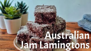 Australian Lamingtons recipe  Jam Lamingtons Recipe [upl. by Ayihsa121]