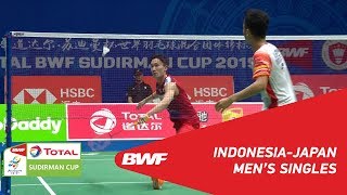 SF  MS  Anthony Sinisuka GINTING INA vs Kento MOMOTA JPN  BWF 2019 [upl. by Garvin466]