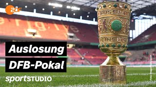 Auslosung DFBPokal Viertelfinale 202223  sportstudio [upl. by Attennek]