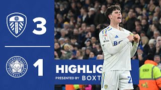 Highlights Leeds United 31 Leicester City  STUNNING COMEBACK AT ELLAND ROAD [upl. by Kahle332]