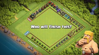 Level 1 Longest Defense Formation VS Every Troops  Clash of Clans [upl. by Kabab]