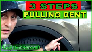 3 Steps To Pulling Out A Dent On A Car [upl. by Kavita]