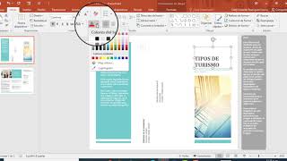 CREACIÓN DE UN FOLLETO EN POWERPOINT proyecto 1 La guia turistica [upl. by Anel362]