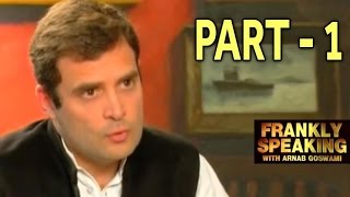 Frankly Speaking with Rahul Gandhi  Part 1  Arnab Goswami Exclusive Interview [upl. by Eelirrem]