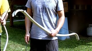 How to Make PVCFiberglass Recurve Bow Mark I [upl. by Yrallih]