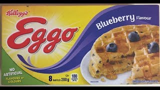 Kelloggs Blueberry Eggo Waffles 🫐🧇 [upl. by Eiuqram]