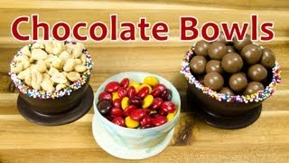 How to Make Chocolate Bowls by Cookies Cupcakes and Cardio [upl. by Brook]