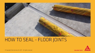 Application sealing floor joints [upl. by Acysej]