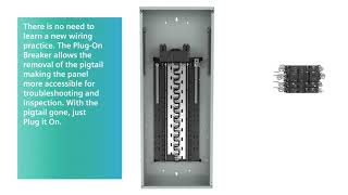 Siemens PlugOn Neutral Load Center and Breakers [upl. by Airdnek]