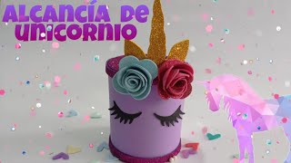 ALCANCIA DE UNICORNIO DIY FACIL [upl. by Harrat117]