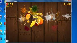 Fruit Ninja HD for PC  Gameplay [upl. by Assiar251]