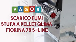 Installazione scarico fumi stufa a pellet Qlima Fiorina 78 SLine  yagosit [upl. by Oleta]