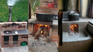 15 🔴 Increíbles ideas de como podrías construir una hermosa cocina a leña casera [upl. by Llerud]