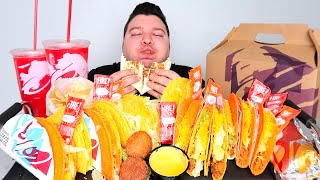 Intense TACO BELL Cravings with CHEESE SAUCE emotional • MUKBANG [upl. by Aremaj188]