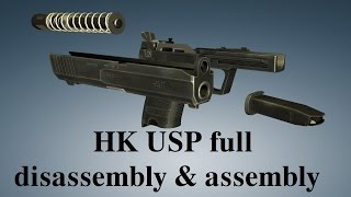 HK USP full disassembly amp assembly [upl. by Iaverne]