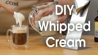 DIY whipped cream in 60 seconds [upl. by Gleason]