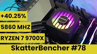 Ryzen 7 9700X Undervolt amp Overclock to 5860 MHz  SkatterBencher 78 [upl. by Phelips452]