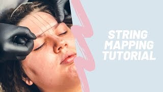 POV String Eyebrow Mapping Tutorial How To Design Perfect Eyebrows With String [upl. by Eniale]